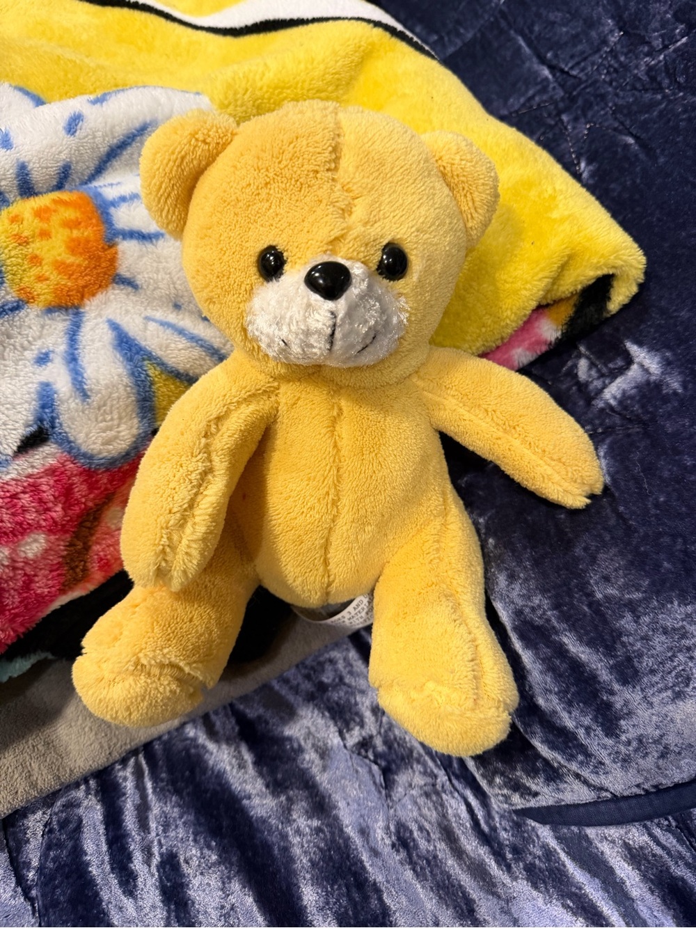 Yellow Plush Teddy Bear Soft Toy - Kids Toy